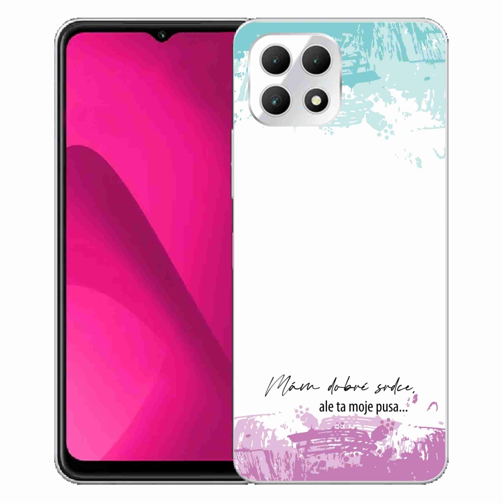 Gél borító mmCase a T-Mobile T Phone 2 készülékhez - vicces szöveg 3 fehér háttér