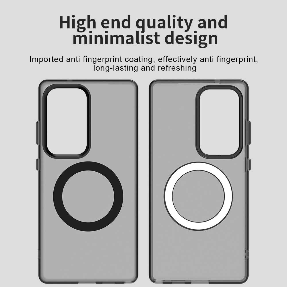 Candy zselés tok MagSafe-val a Samsung Galaxy S25 Ultra készülékre - fekete