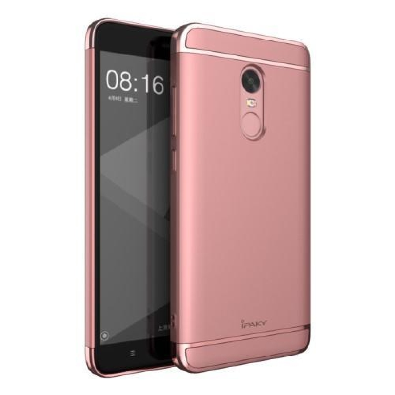 Luxus 3in1 mobiltelefon tok Xiaomi Redmi Note 4X - rózsa arany
