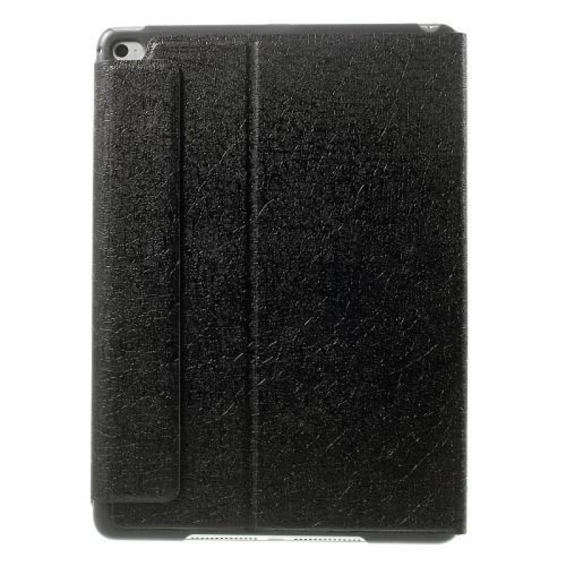 Fényűző PU bőr tok textúrával iPad Air 2 készülékhez - fekete