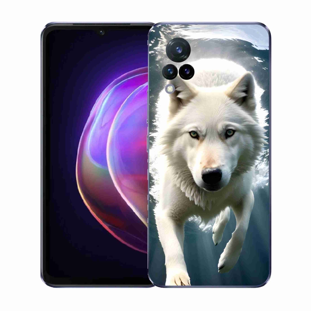Gél védőburkolat mmCase a Vivo V21 4G/5G készülékhez - fehér farkas