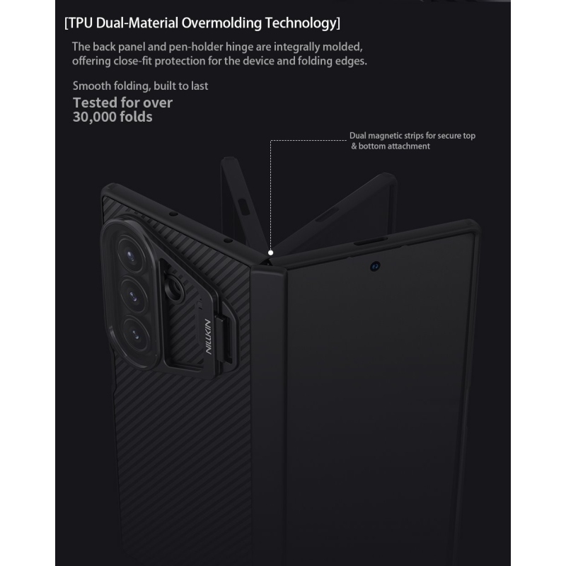 Nillkin CamShield Prop (átlátszó lencse) hátlap Samsung Galaxy Z Fold 7 fekete