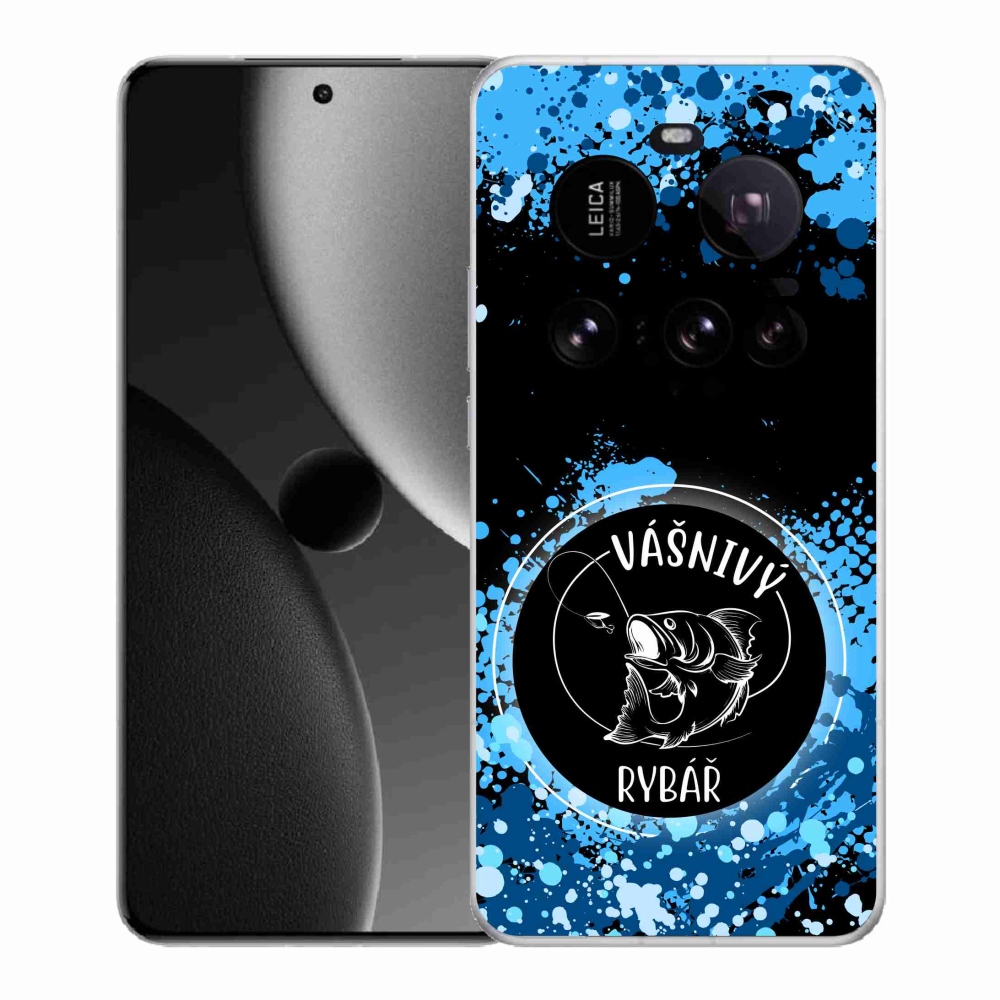 Gél borító mmCase a Xiaomi 15 Ultra - szenvedélyes halász fekete háttérrel