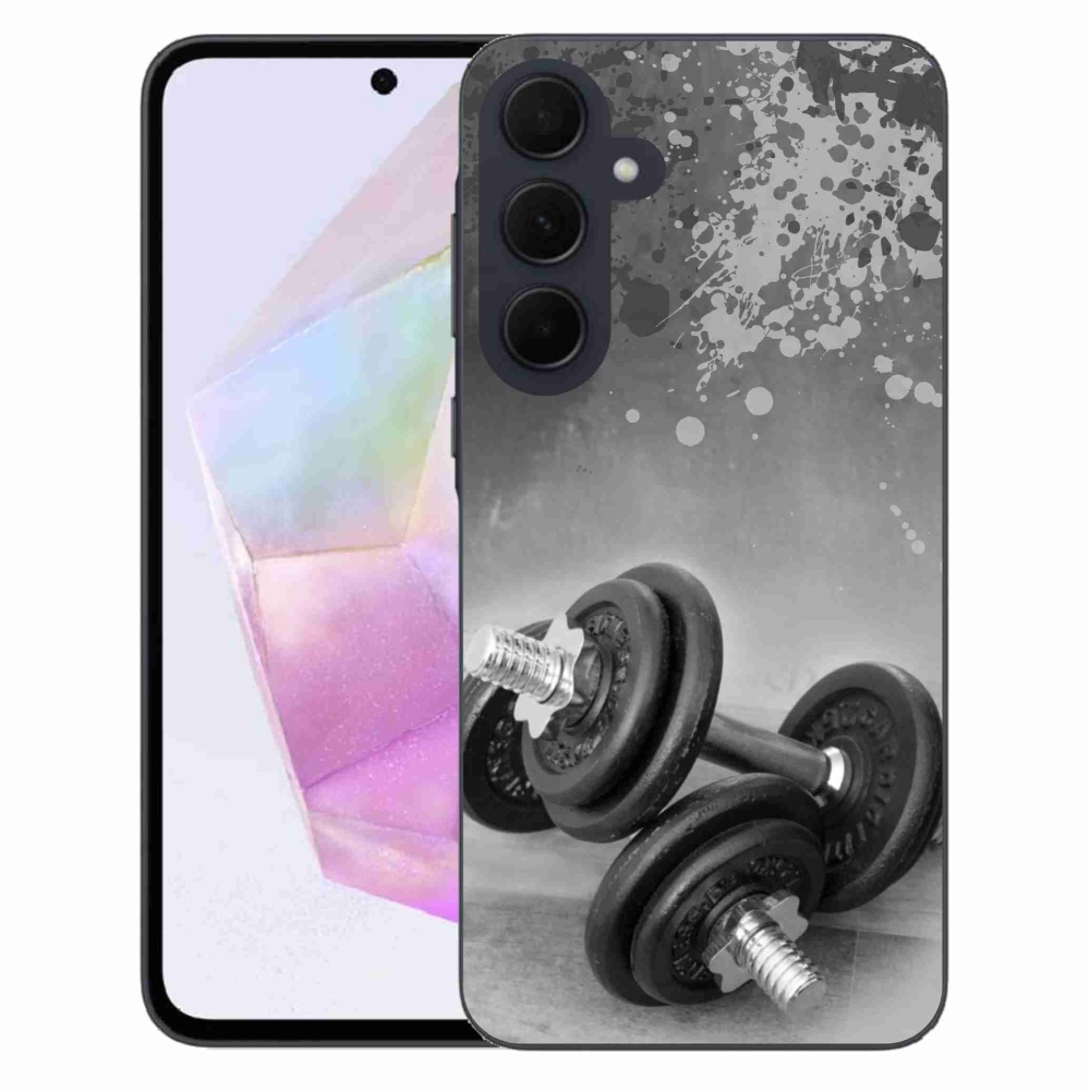 Zselés borítás mmCase Samsung Galaxy A35 5G készülékhez - súlyzók 1