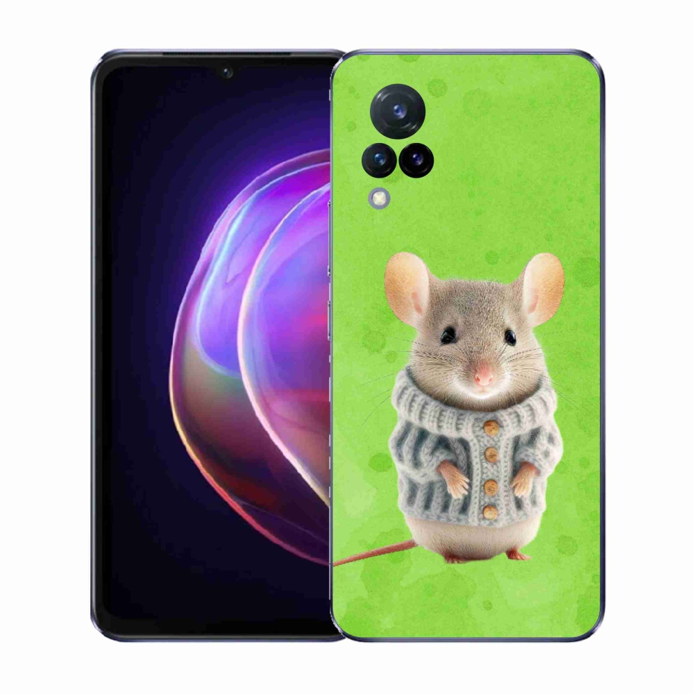 Gél borítás mmCase a Vivo V21 4G/5G készülékhez - egér pulóverben