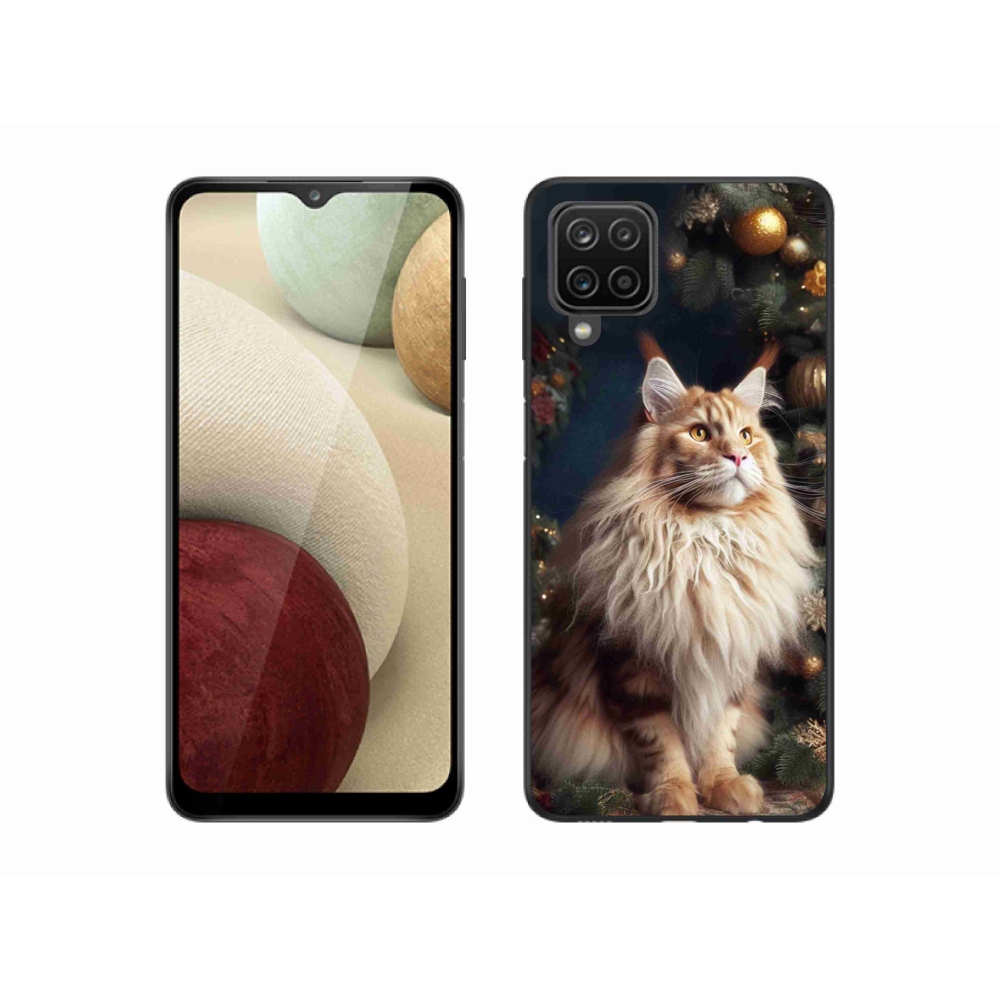 Gél borítás mmCase Samsung Galaxy M12 készülékhez - macska a fánál