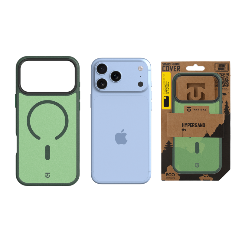 Tactical MagForce Hypersand tok az Apple iPhone 18 Pro/17 Pro készülékhez, erdőzöld színben