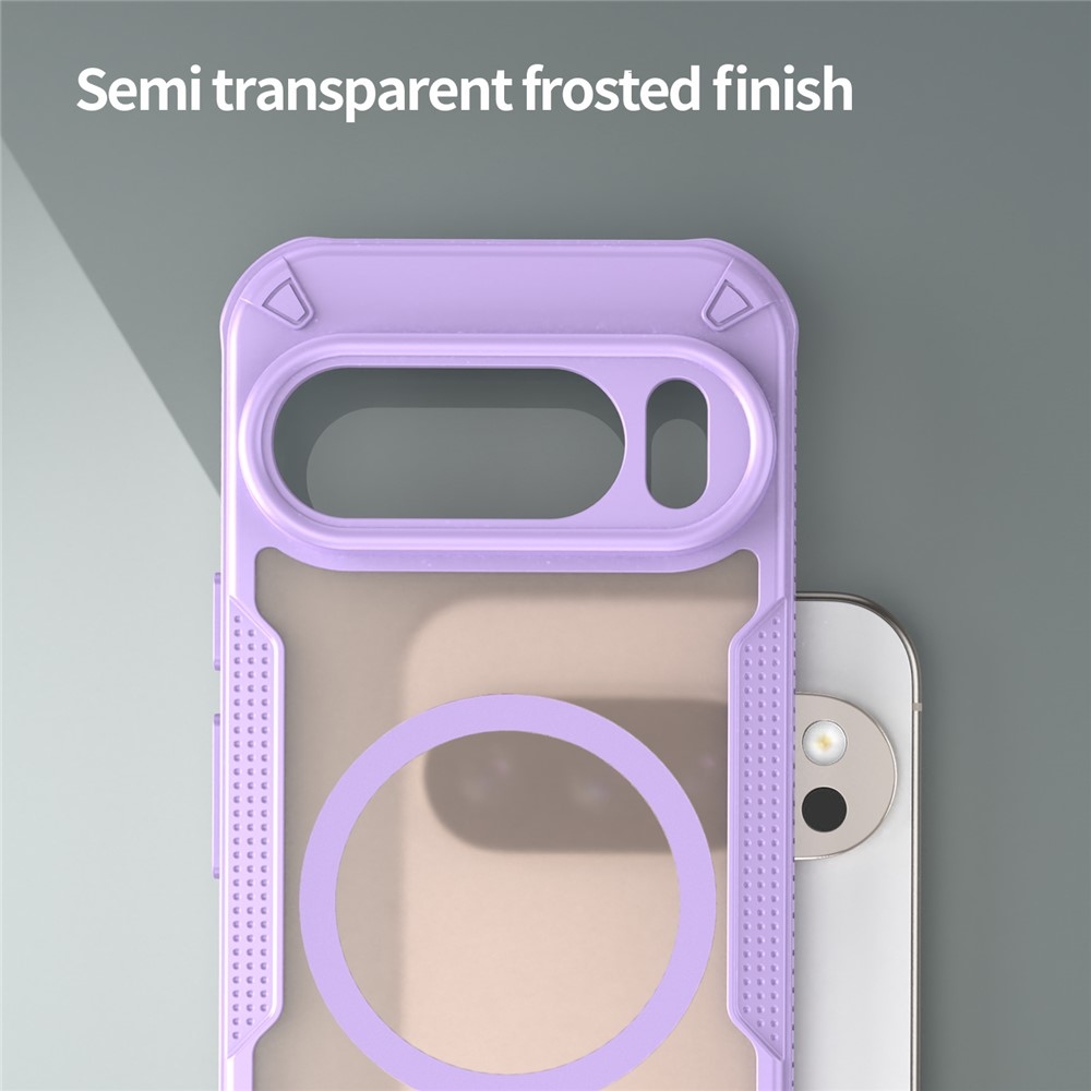 Froste tartós védőburkolat MagSafe-val a Google Pixel 10 Pro-hoz - lila