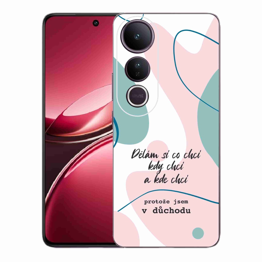 Gél borító mmCase a Vivo V50 Lite 4G/5G készülékhez - vicces szöveg 10 fehér háttérrel