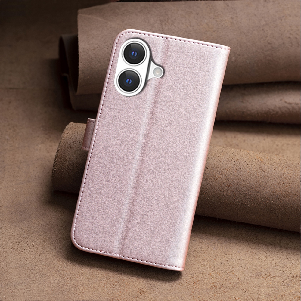 BNF könyvtáska iPhone 17 készülékhez - rózsaarany