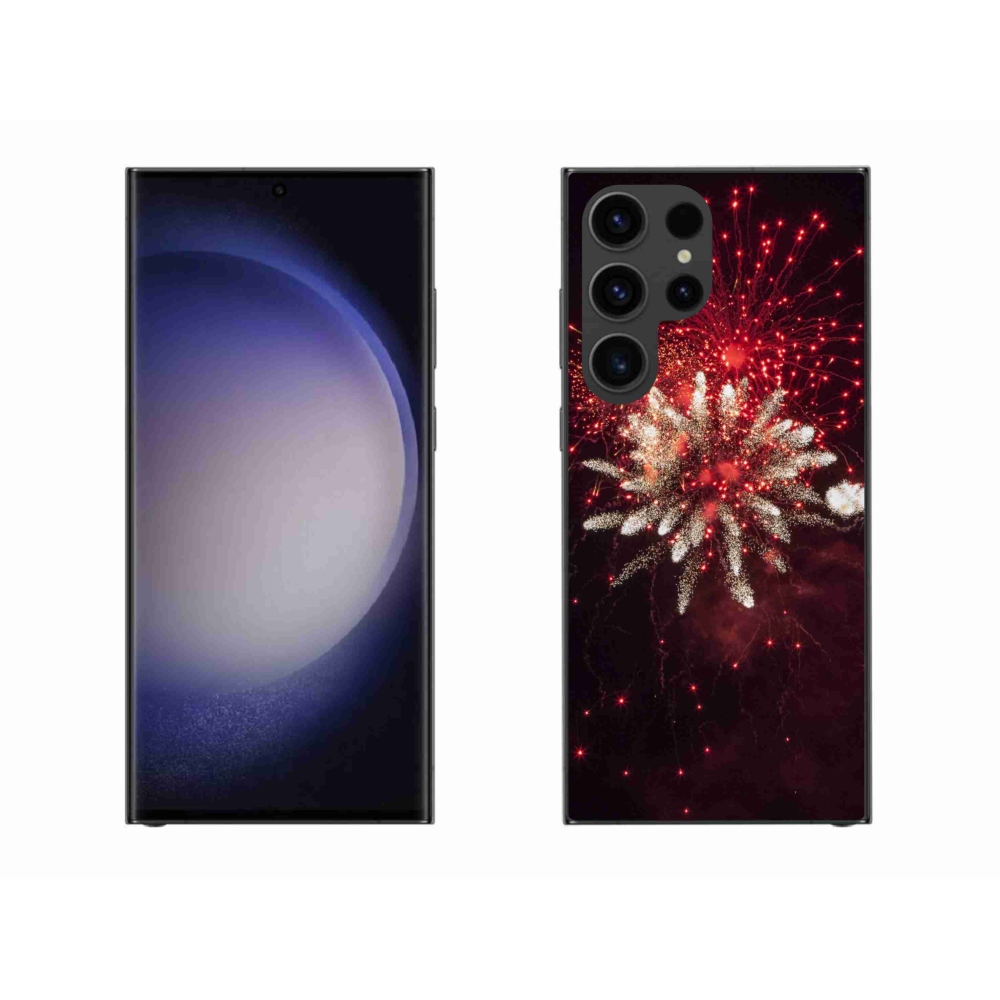 Gél borítás mmCase Samsung Galaxy S23 Ultra 5G - tűzijáték