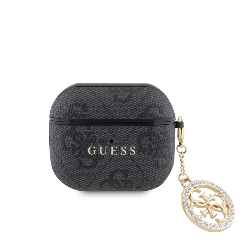 Guess 4G Script PC/PU Charm tok az AirPods 3-hoz Fekete