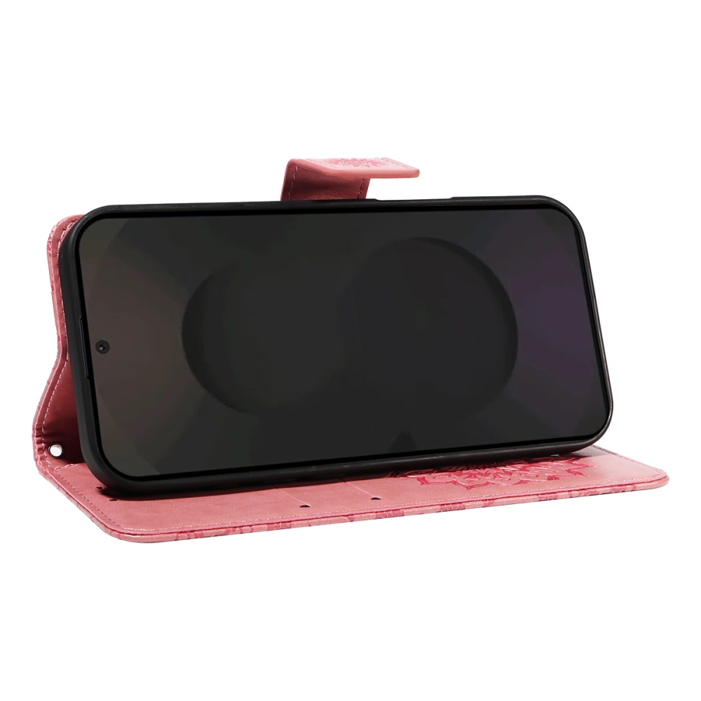 Napraforgó színű könyvtok Samsung Galaxy S25 FE-hez - rózsaszín