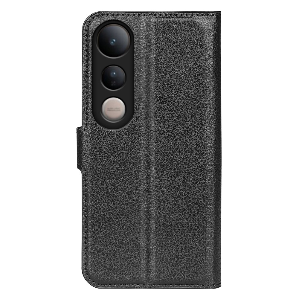 Litchi könyv tok a Vivo V50 Lite 4G/5G-hez - fekete