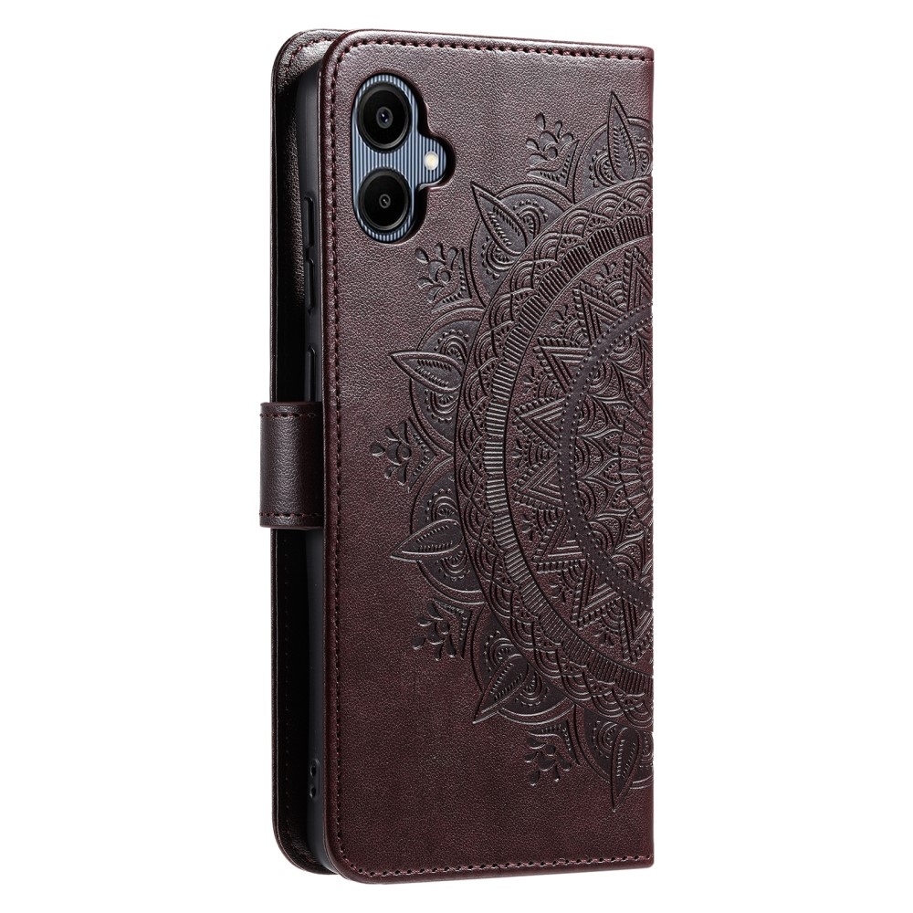 Mandala könyvtáska Samsung Galaxy A06 4G - barna