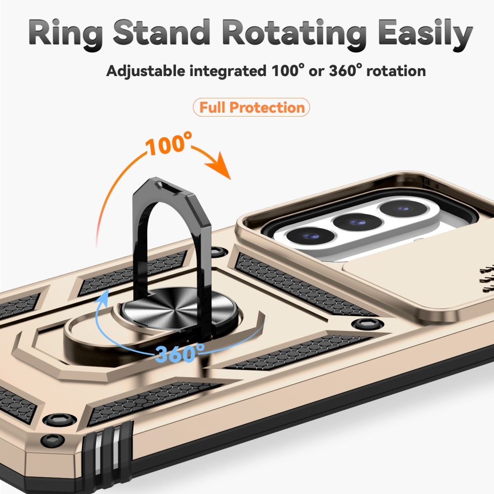 Gyűrűálló borítás Samsung Galaxy A26 5G készülékhez - arany színű