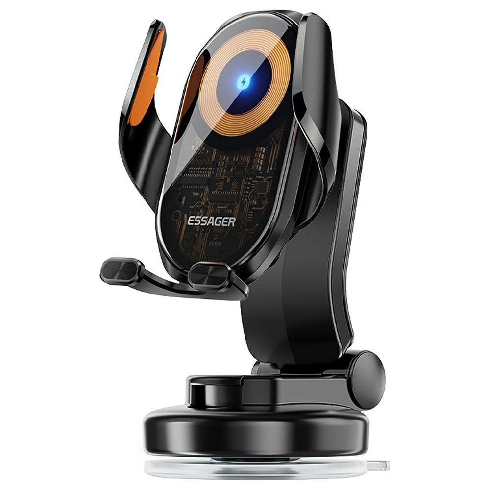 Essager vezeték nélküli autós töltő tapadókoronggal 15W