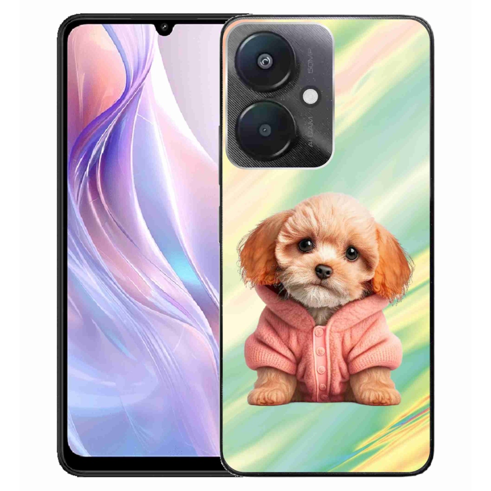 Gél borítás mmCase a Xiaomi Redmi 13C 5G-hez - kölyök pulóverben