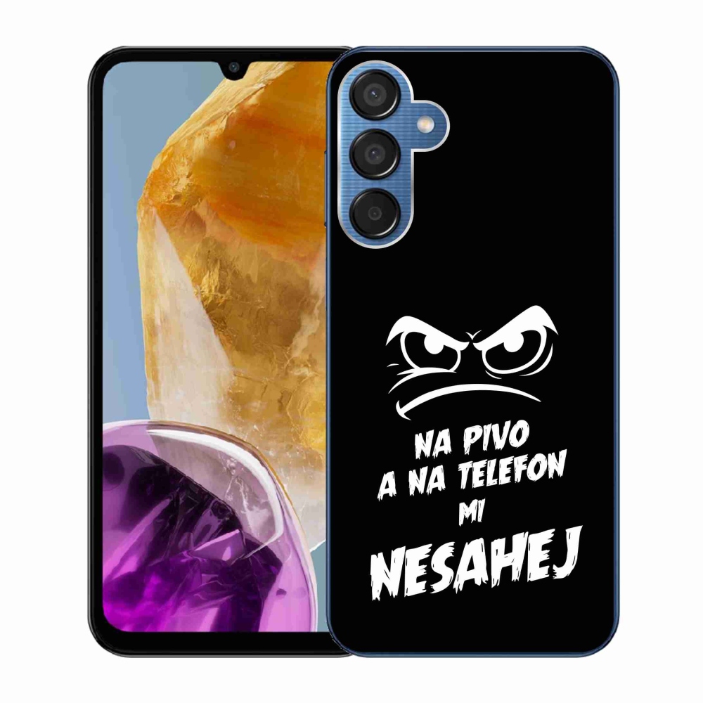 Gél borítás mmCase Samsung Galaxy M15 5G - sör motívum 2 fekete háttérrel