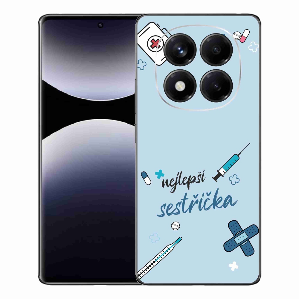 Gél borító mmCase a Xiaomi Redmi Note 14 Pro - legjobb kishúg kék háttérrel