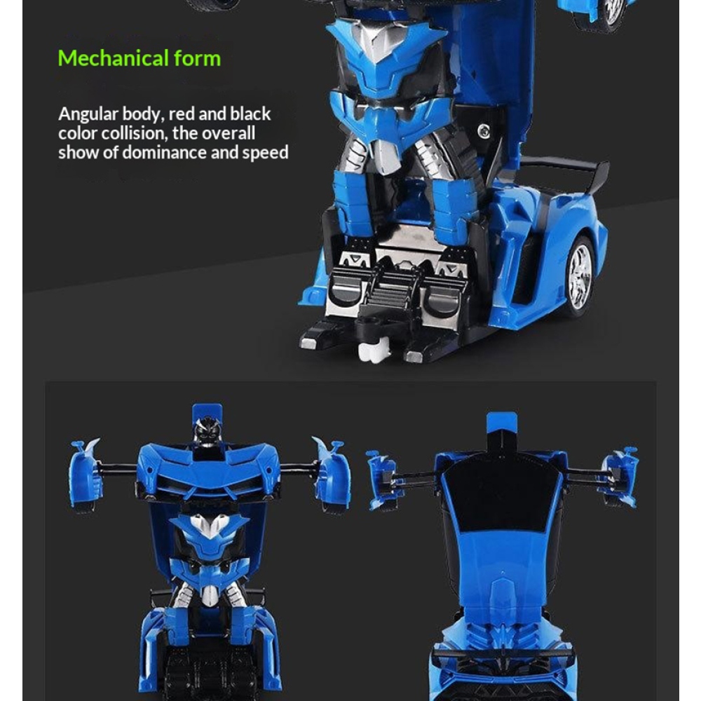 RC átalakítós autó 2 az 1-ben autó és robot - piros