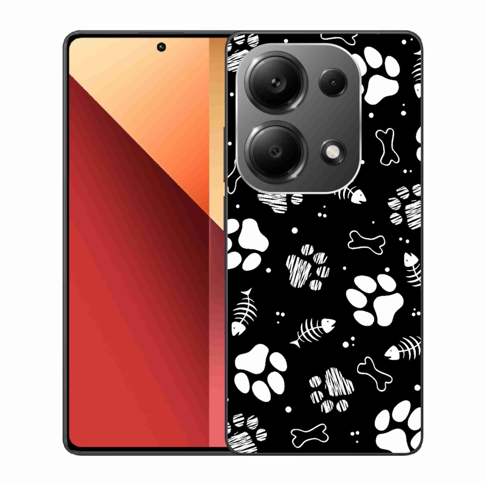 Gél borítás mmCase a Xiaomi Redmi Note 13 Pro 4G/Poco M6 Pro számára - kutyamancsok