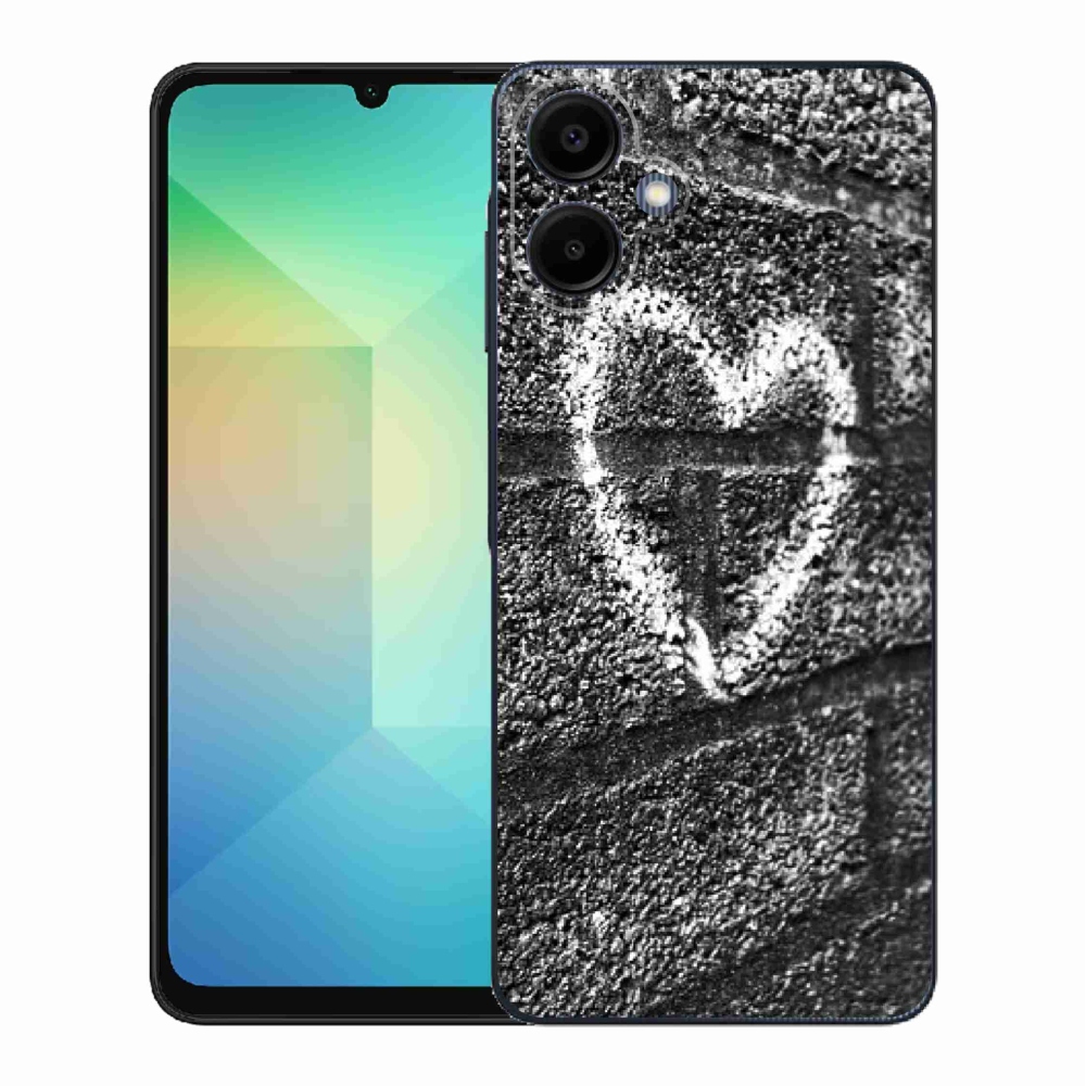 Gél borítás mmCase Samsung Galaxy A06 4G - szív a falon