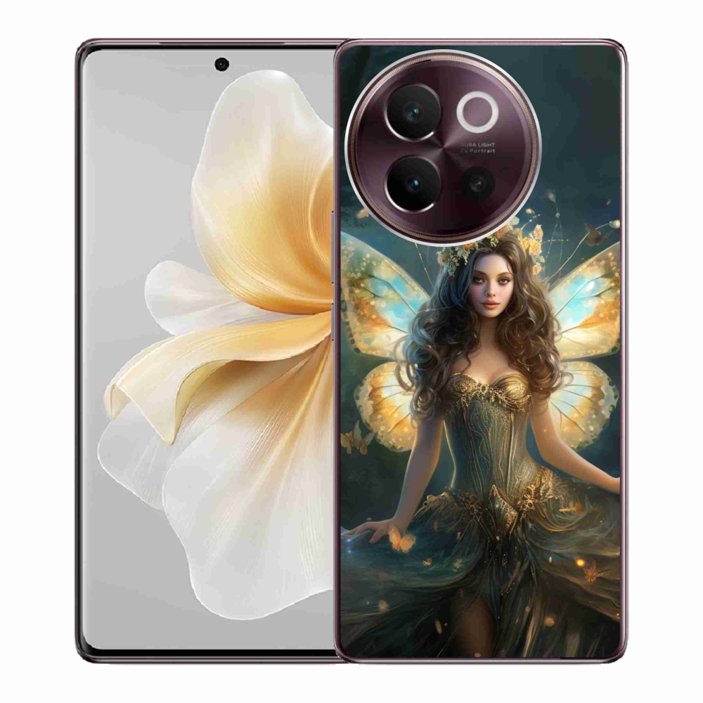 Gélburkolat mmCase a Vivo V40 Lite 5G-n - pillangó nő