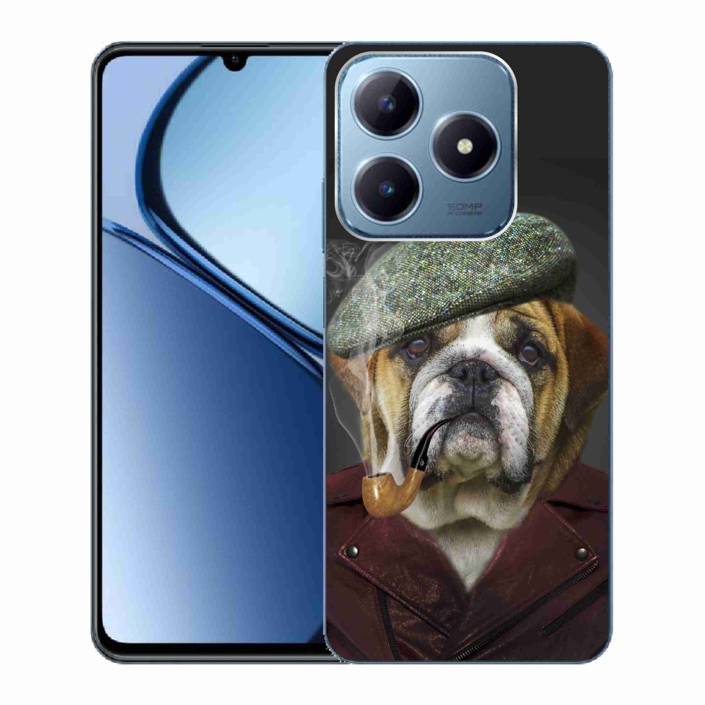 Zselés borítás mmCase a Realme C63-hoz - kutya csővel