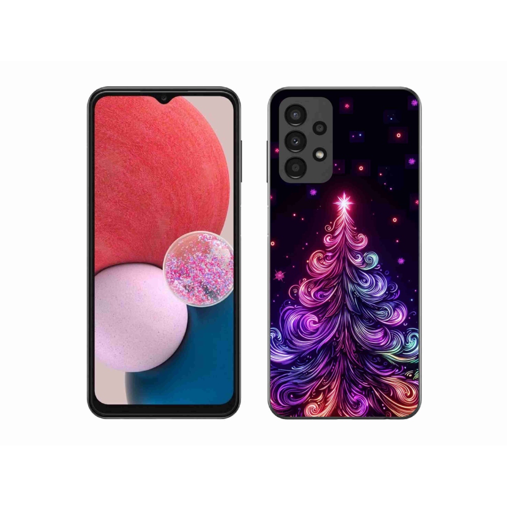 Gél borítás mmCase Samsung Galaxy A13 4G - neon karácsonyfa 1