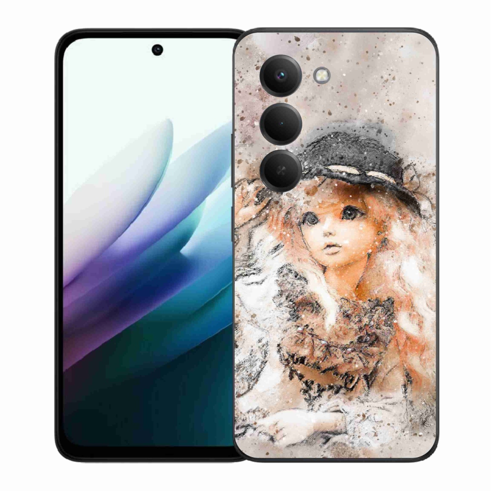 Gél borítás mmCase a Xiaomi Redmi 15 4G/5G (171mm) - lány kalapos sapkával