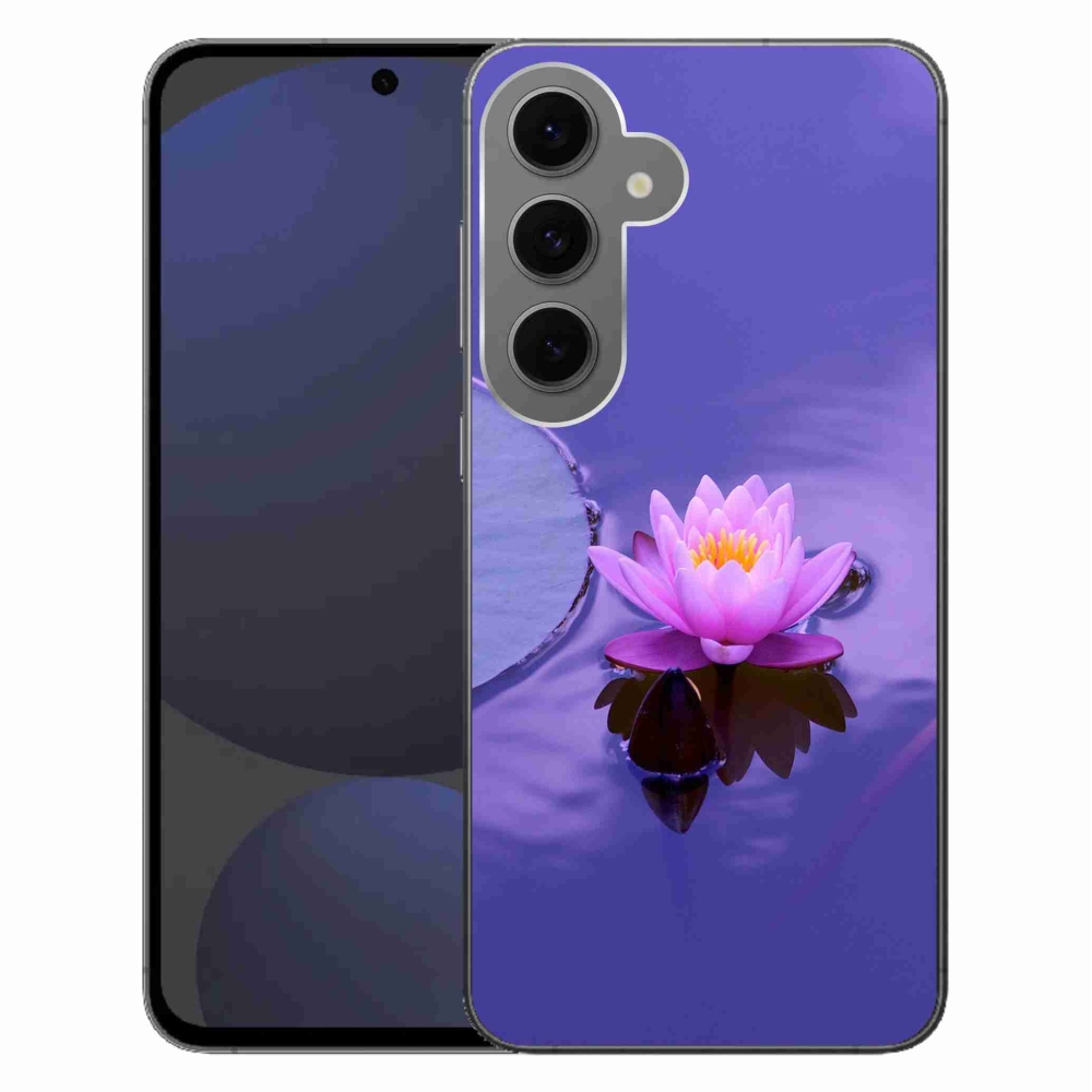 Gél tok mmCase a Samsung Galaxy S24 FE készülékhez - virág a felületen