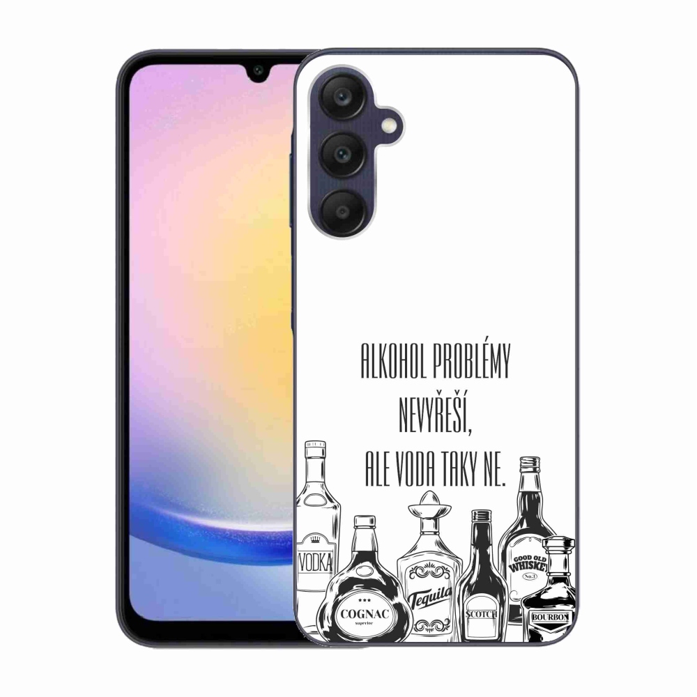 Gél borító mmCase Samsung Galaxy A25 5G - vicces szöveg fehér háttérrel