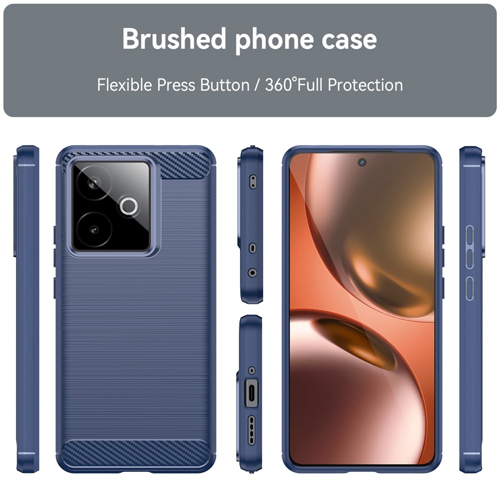 Szénálló zselés tok a Realme GT 7 5G/GT 7T 5G készülékhez - kék