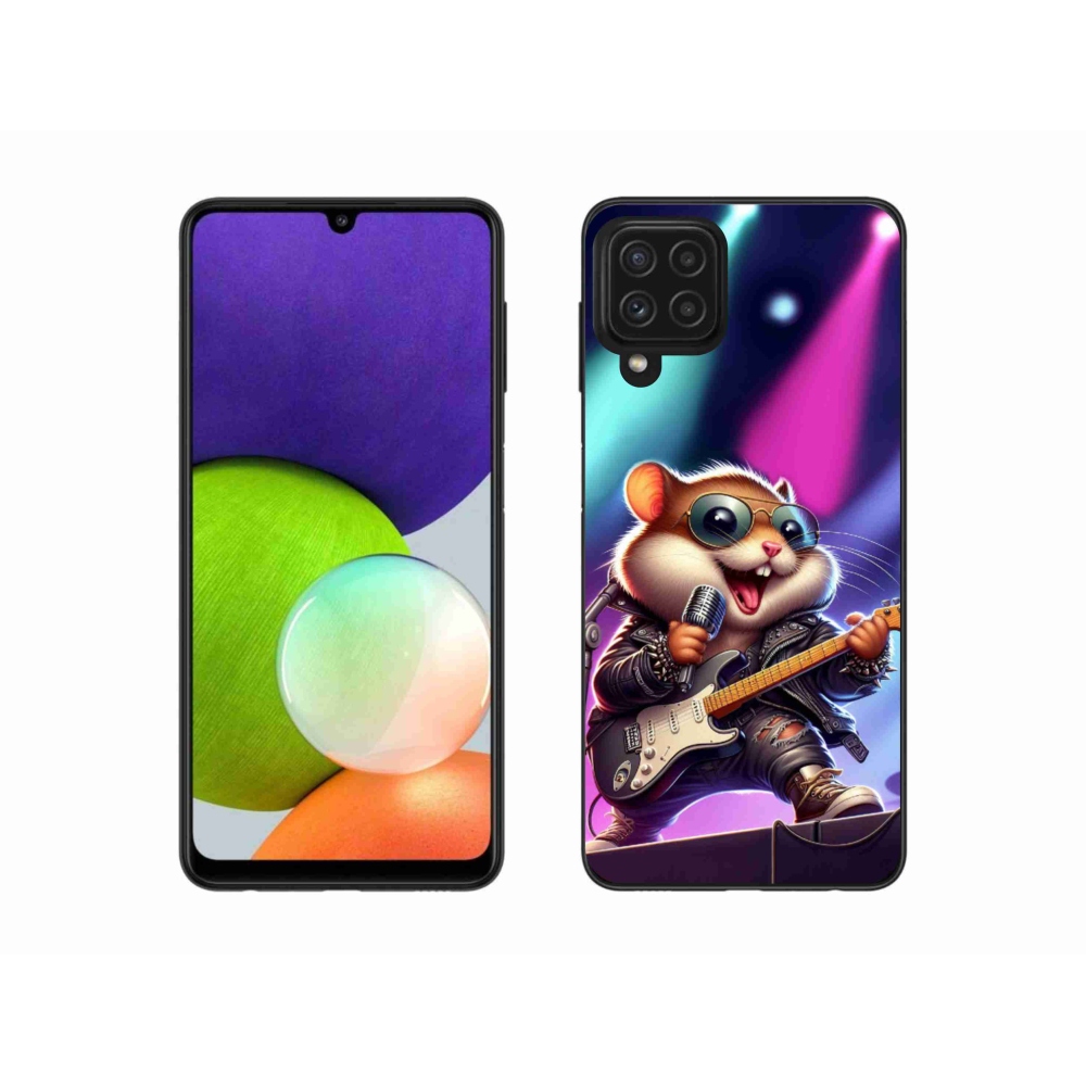 Gél borítás mmCase Samsung Galaxy A22 4G - hamster rockerhez