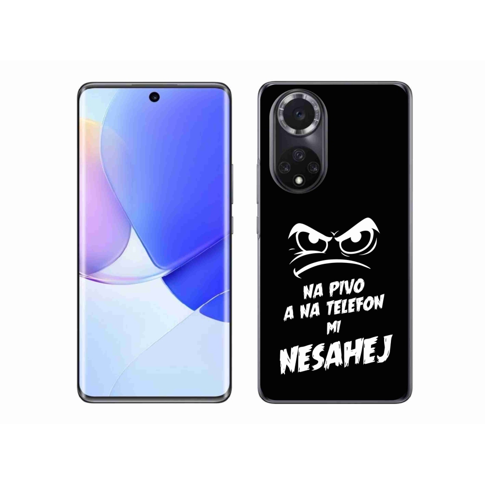 Gél borítás mmCase a Huawei Nova 9-hez - sör motívum 2 fekete háttérrel