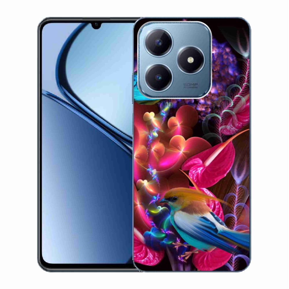 Gél borító mmCase a Realme C63 készülékhez - színes virágok