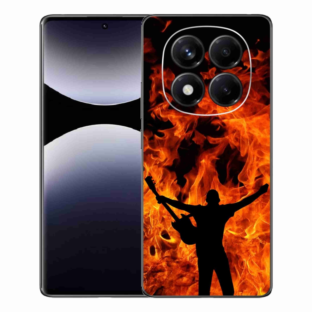 Gél borító mmCase a Xiaomi Redmi Note 14 Pro számára - zenész és tűz