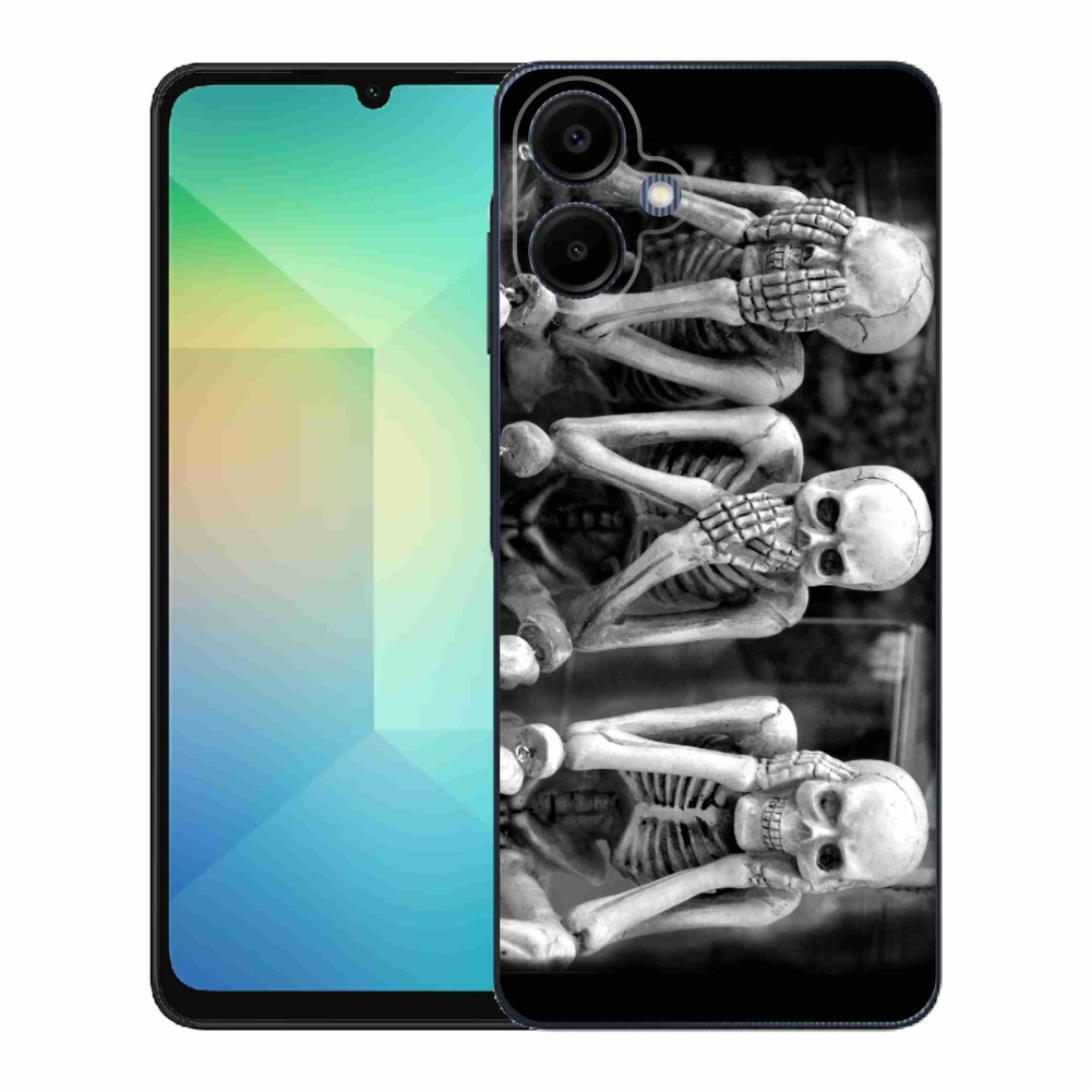 Gél borító mmCase Samsung Galaxy A06 4G - csontvázakhoz