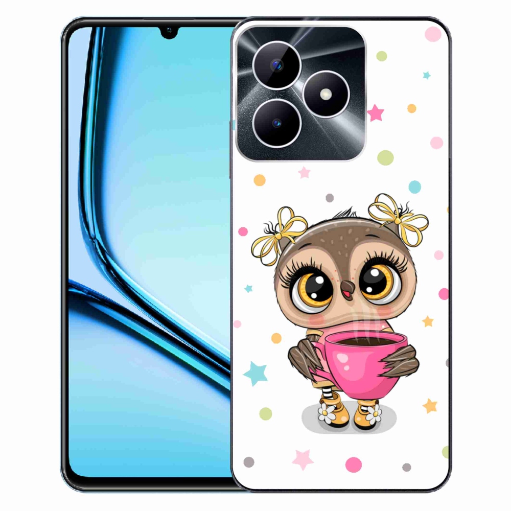 Zselés borító mmCase a Realme Note 50 készülékhez - rajzfilm bagoly