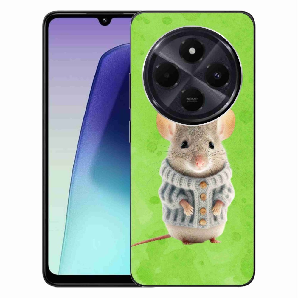 Gél borítás mmCase a Xiaomi Redmi 14C/Poco C75-hez - egér pulóverben