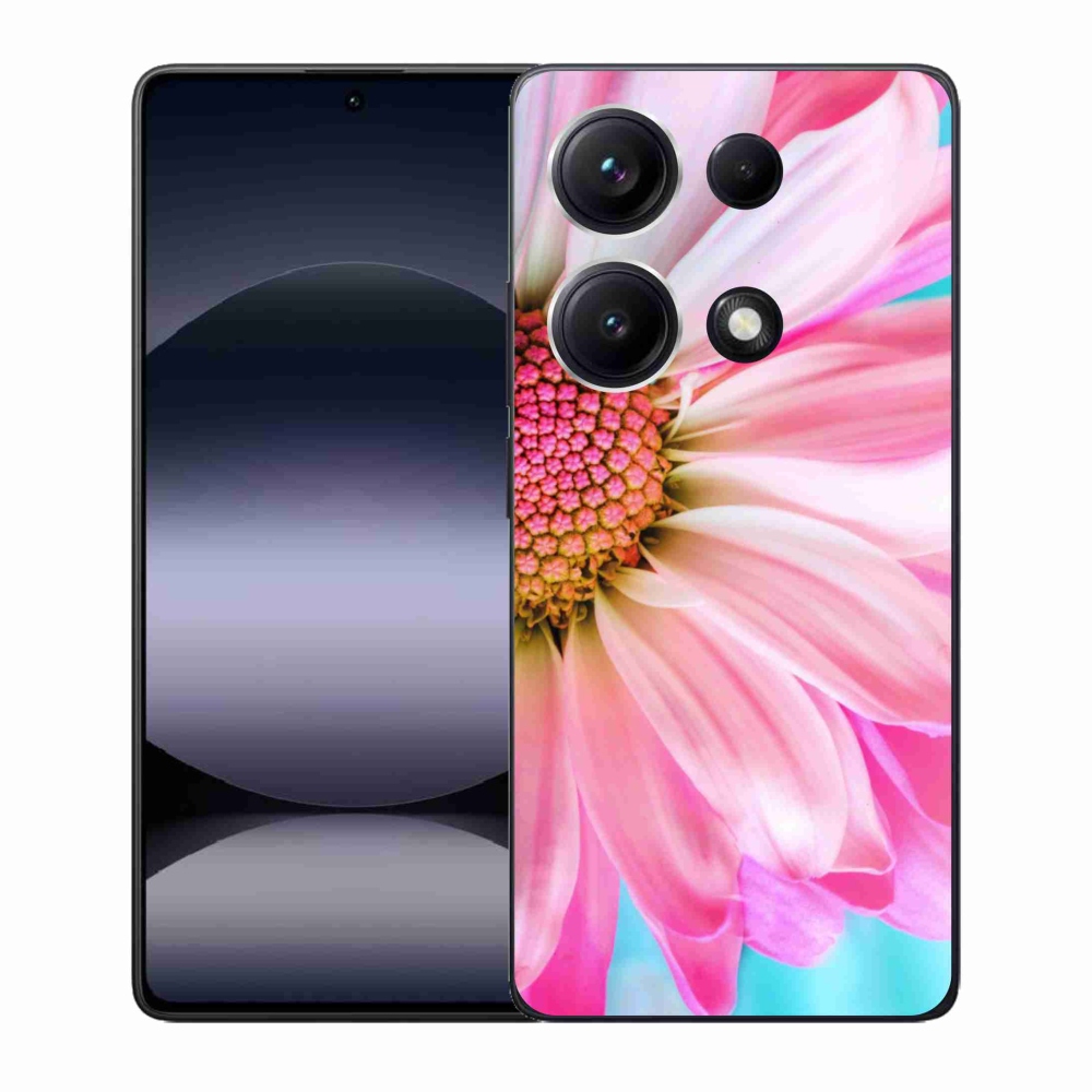 Gél borítás mmCase a Xiaomi Redmi Note 14S-hez - rózsaszín virág