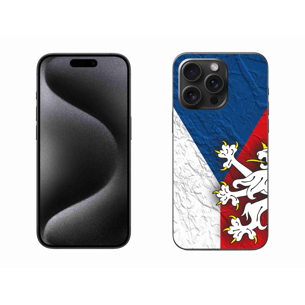 Zselés borítás mmCase iPhone 15 Pro Max készülékhez - cseh zászló 1
