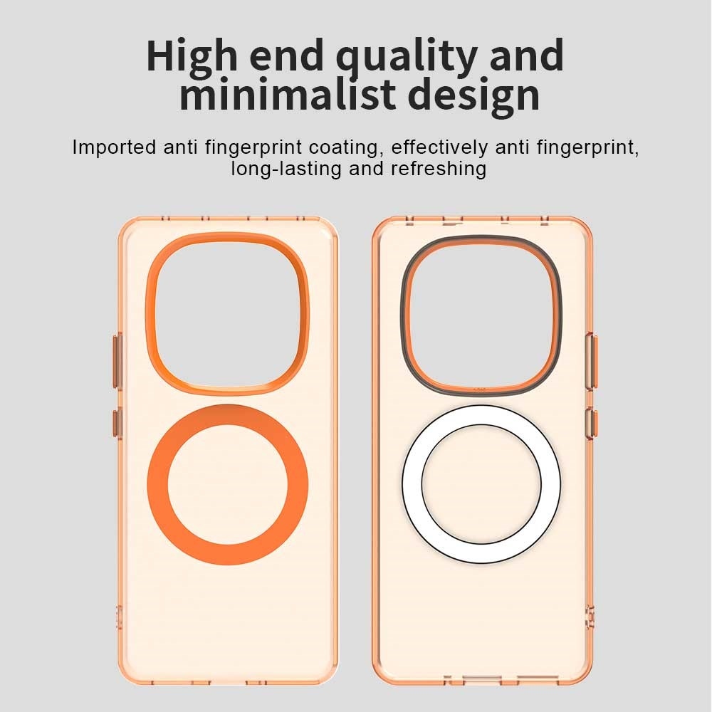 Candy zselés tok MagSafe-val Xiaomi Redmi Note 14 Pro - narancssárga