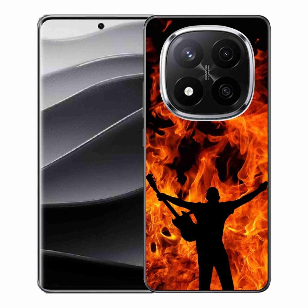 Gél borító mmCase a Xiaomi Redmi Note 14 Pro+ 5G - zenész és tűz