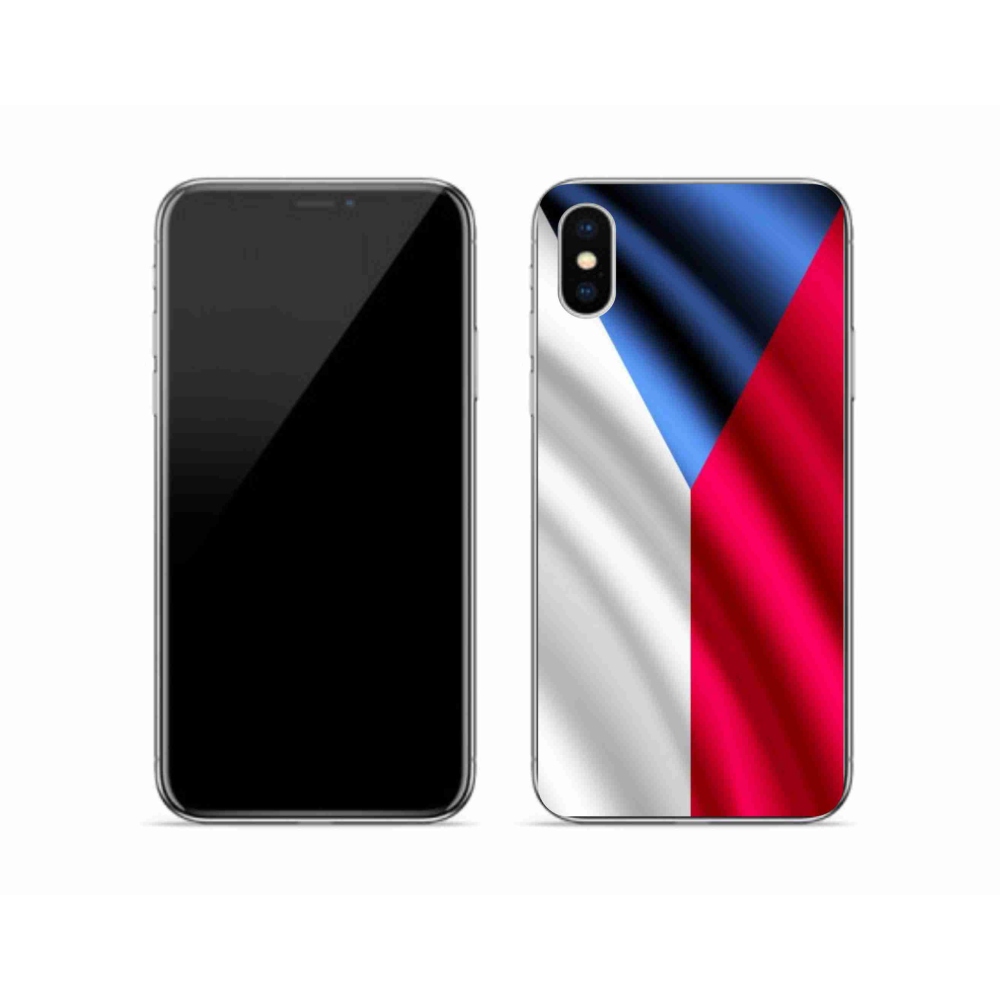Zselés borítás mmCase iPhone X készülékhez - cseh zászló