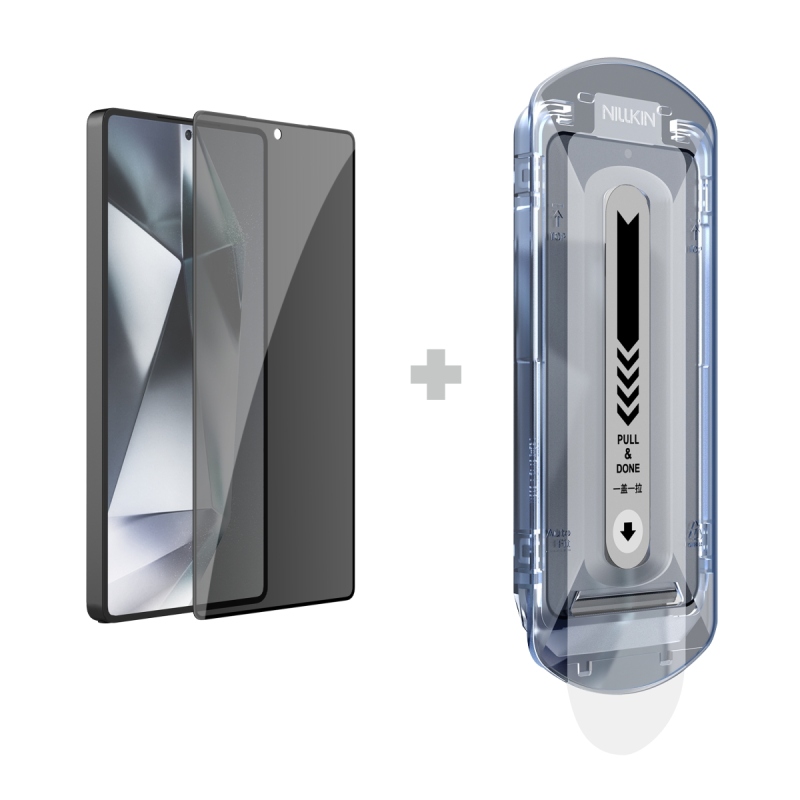 Nillkin edzett üveg 0.25mm Guardian 2.5D Samsung Galaxy S25 Ultra fekete (applikátorral)