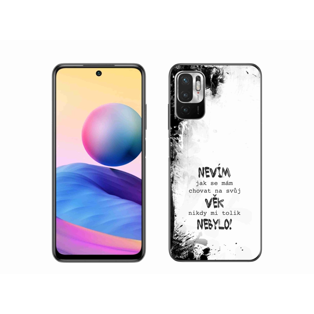 Gél borító mmCase a Xiaomi Poco M3 Pro/5G készülékhez - vicces szöveg 14 fehér háttérrel