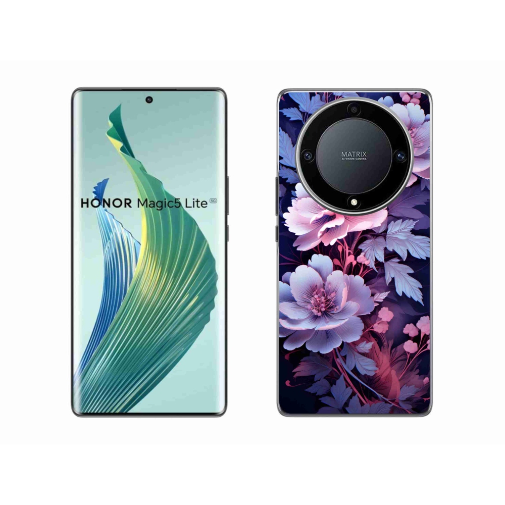 Gél borító mmCase a Honor Magic 5 Lite 5G számára - virágok 11