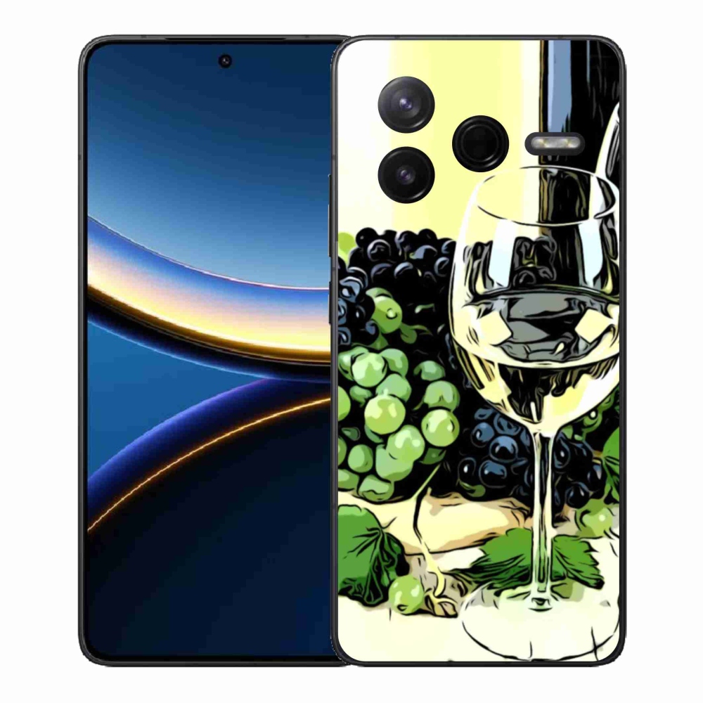 Gél borítás mmCase a Xiaomi Poco F7 Pro számára - pohár bor